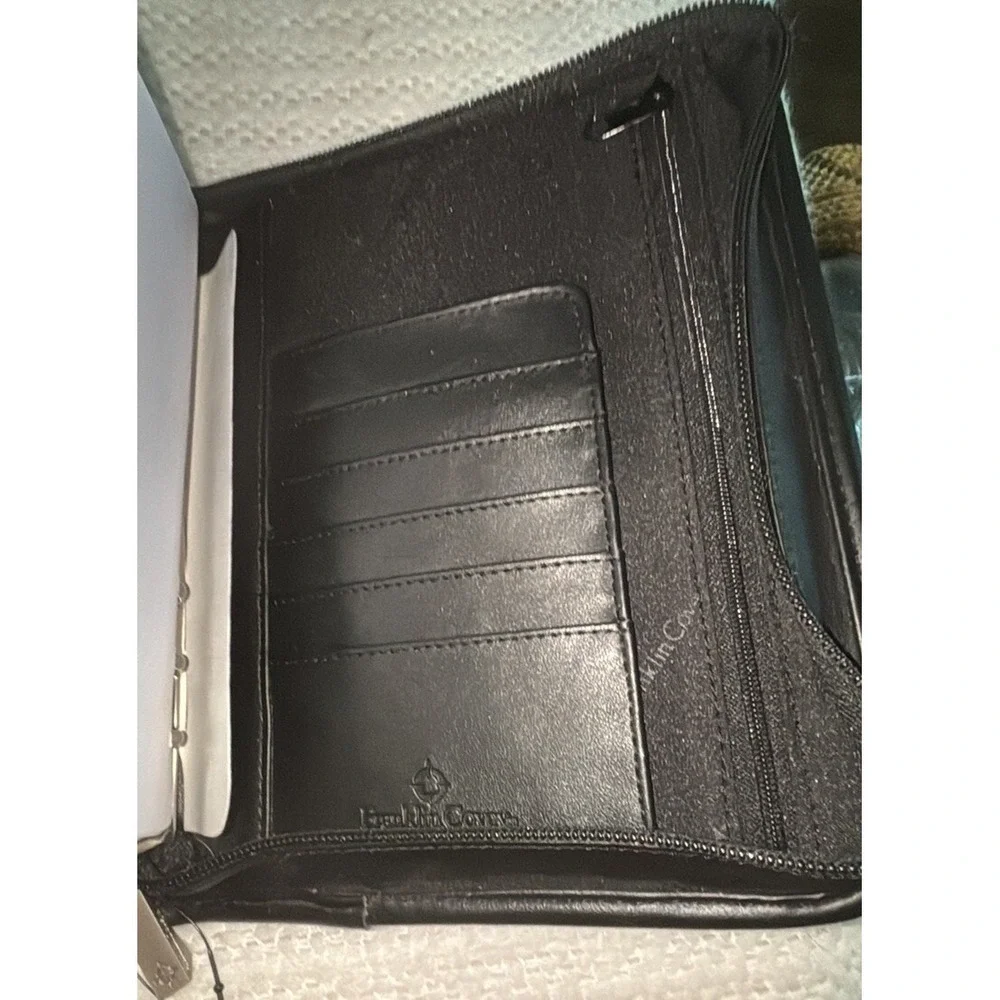Vtg Franklin Covey Compact System 6 Ring Binder Black NWOT Undated Inserts‎